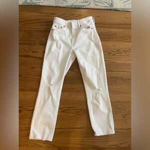 Women’s Daze Denim White Crop Jeans Size 24